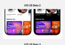 Diferencias en la interfaz Liquid Glass entre iOS 26 beta 2 y beta 3