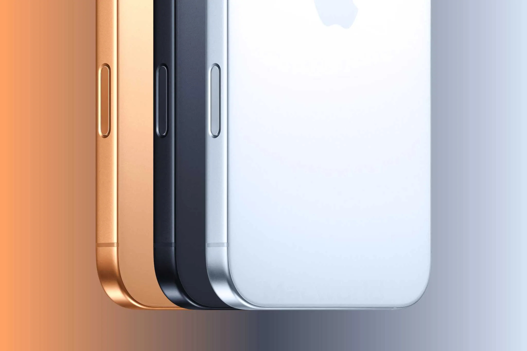 Filtración de los colores del iPhone 17 Pro, en una imagen generada para mostrarlos