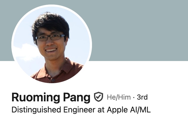 Ruoming Pang, unos de los principales desarrolladores de modelos LLM de Apple Intelligence