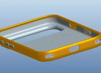 Modelo 3D de lo que se supone que es una funda para el iPhone 17 Pro
