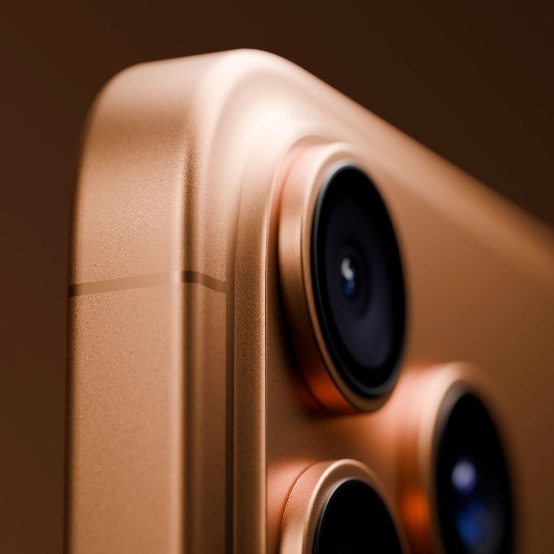 Render de las cámaras traseras del iPhone 17 Pro