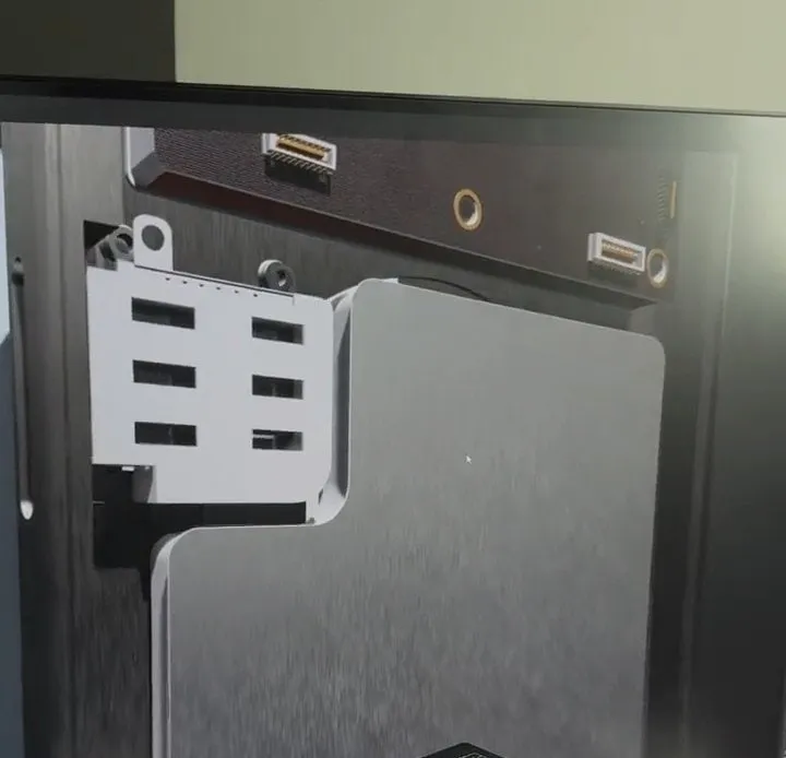 Modelo 3D del supuesto iPhone 17 Pro en su interior, esta vez con una bandeja para la tarjeta SIM física