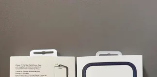 Supuesta funda de Apple con el nuevo material que sustituye al trenzado fino