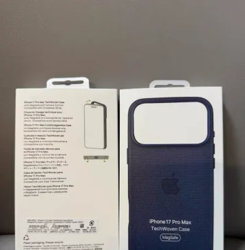 Supuesta funda de Apple con el nuevo material que sustituye al trenzado fino