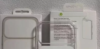 Supuestas fundas transparentes de Apple para el iPhone 17 Pro Max