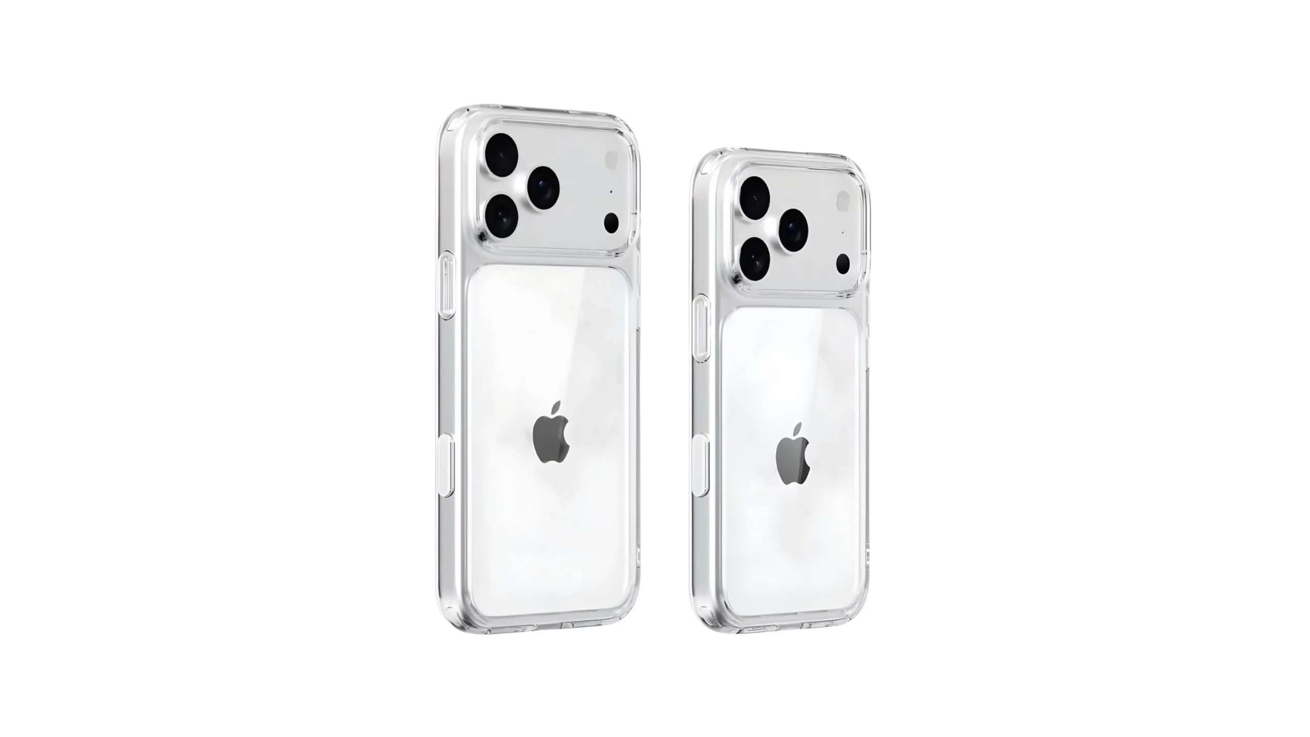 Supuestas fundas transparentes de Apple para el iPhone 17 Pro Max