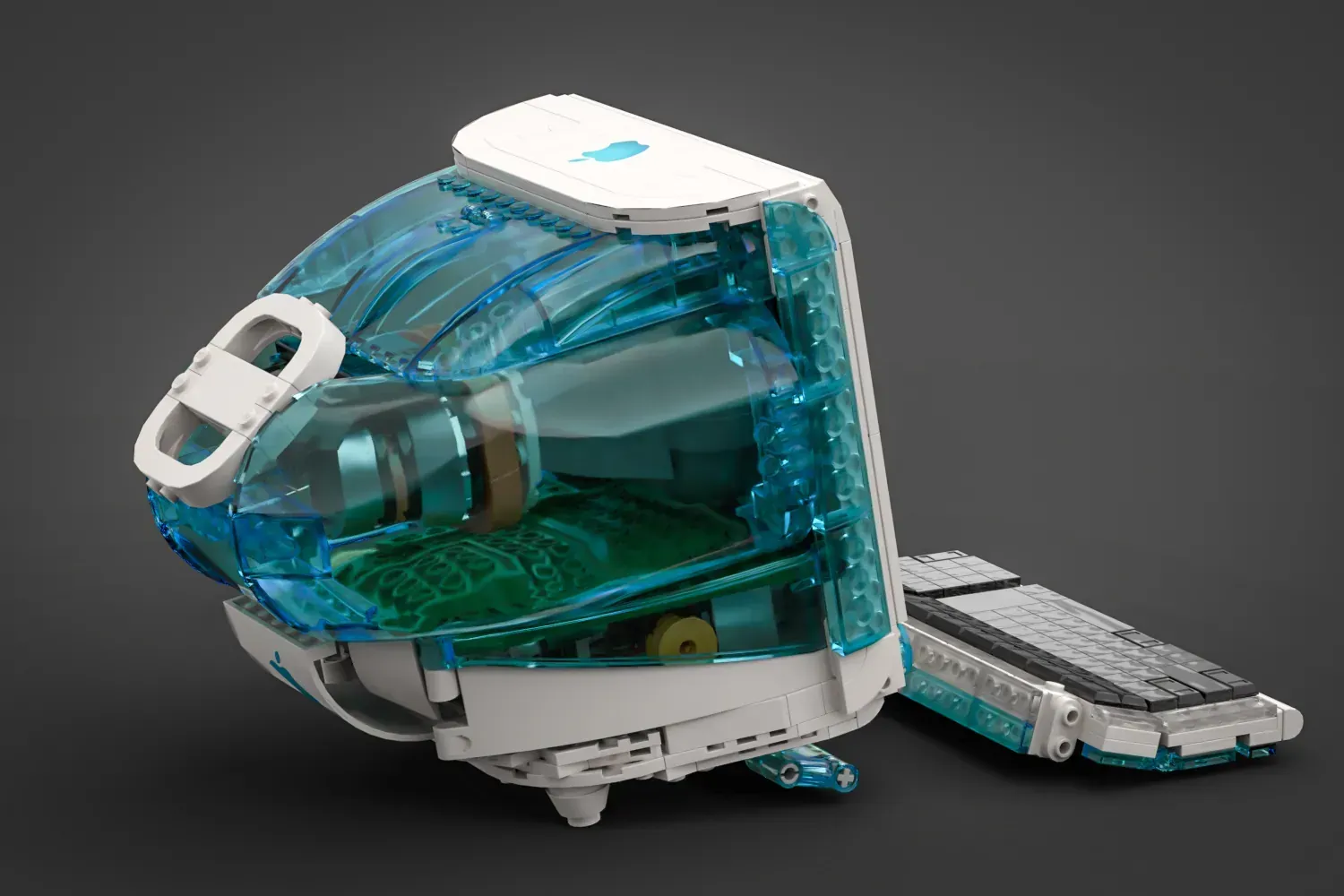 iMac G3 Bondy Blue hecho de LEGO
