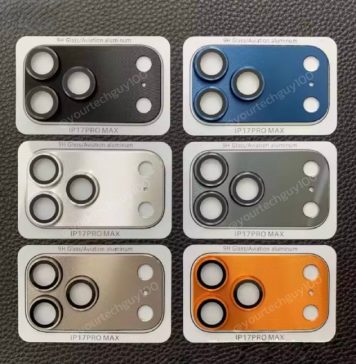 Filtración con las piezas de la cámara trasera que revelan los colores del iPhone 17 Pr
