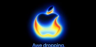 Logo de Apple en Awe dropping, evento de presentación del iPhone 17