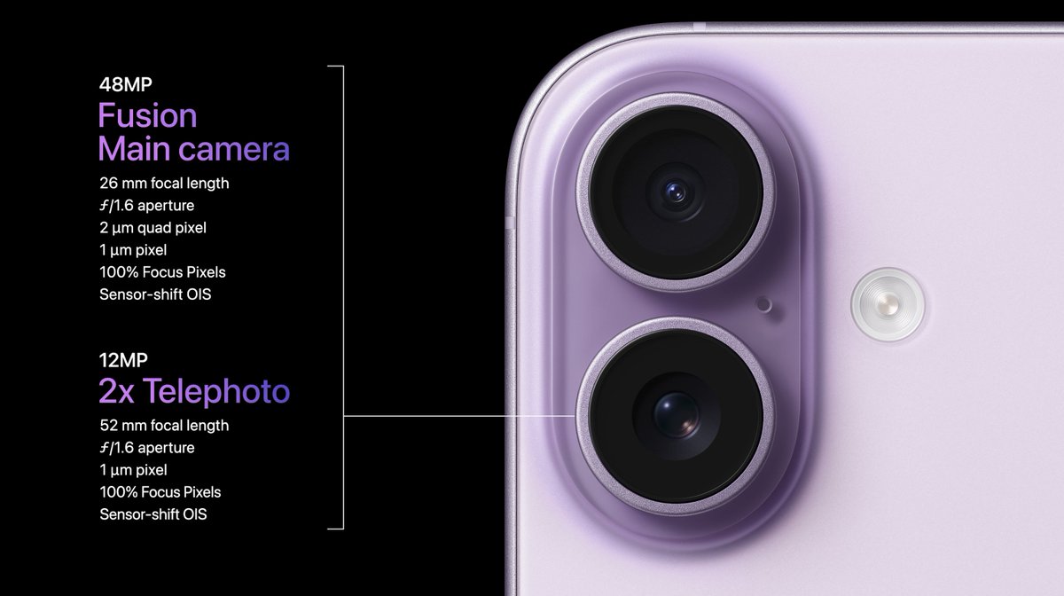 Cámara teleobjetivo de las dos que tiene detrás el iPhone 17