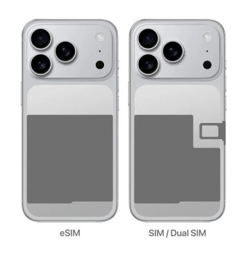 Diferencia entre el iPhone 17 Pro con lector para tarjetas SIM físicas y el que sólo funciona con eSIMs