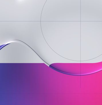 Interfaz Liquid Glass con efecto de cristal