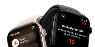 Apple Watch Series 11 mostrando detección de caídas