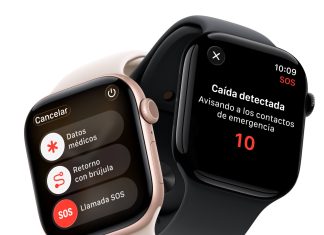 Apple Watch Series 11 mostrando detección de caídas