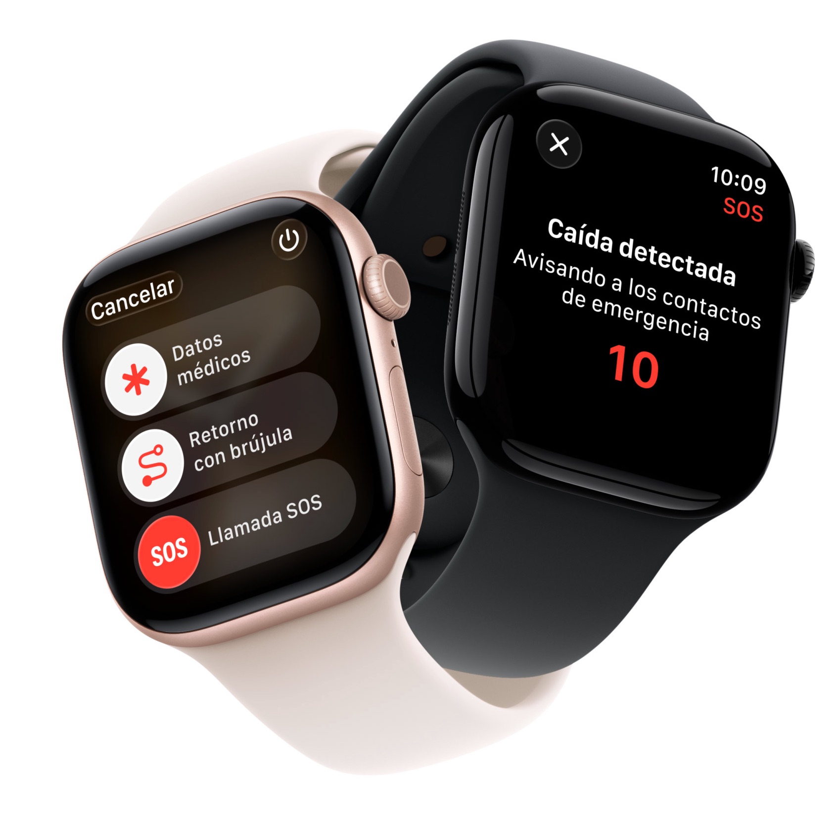 Apple Watch Series 11 mostrando detección de caídas