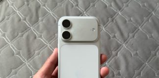 Un hipotético iPhone 18 normal con plateau para la cámara trasera