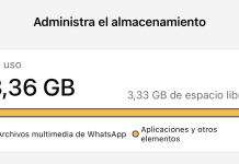 WhatsApp permite ahora administrar el almacenamiento que ocupa todo lo que se comparte en cada chat Administración del almacenamiento en WhatsApp