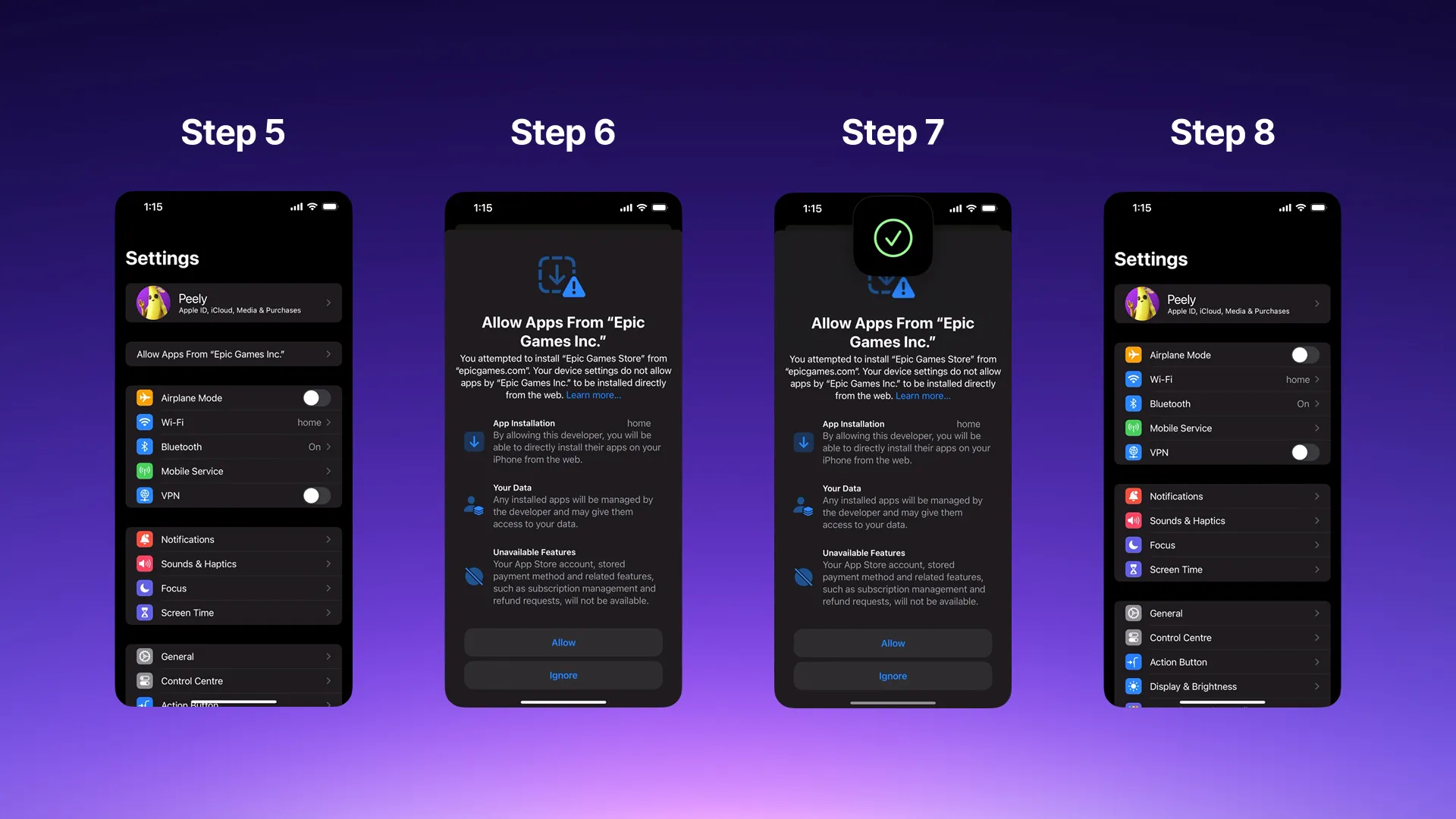 Pasos para instalar una App en una App Store alternativa antes de iOS 18.6