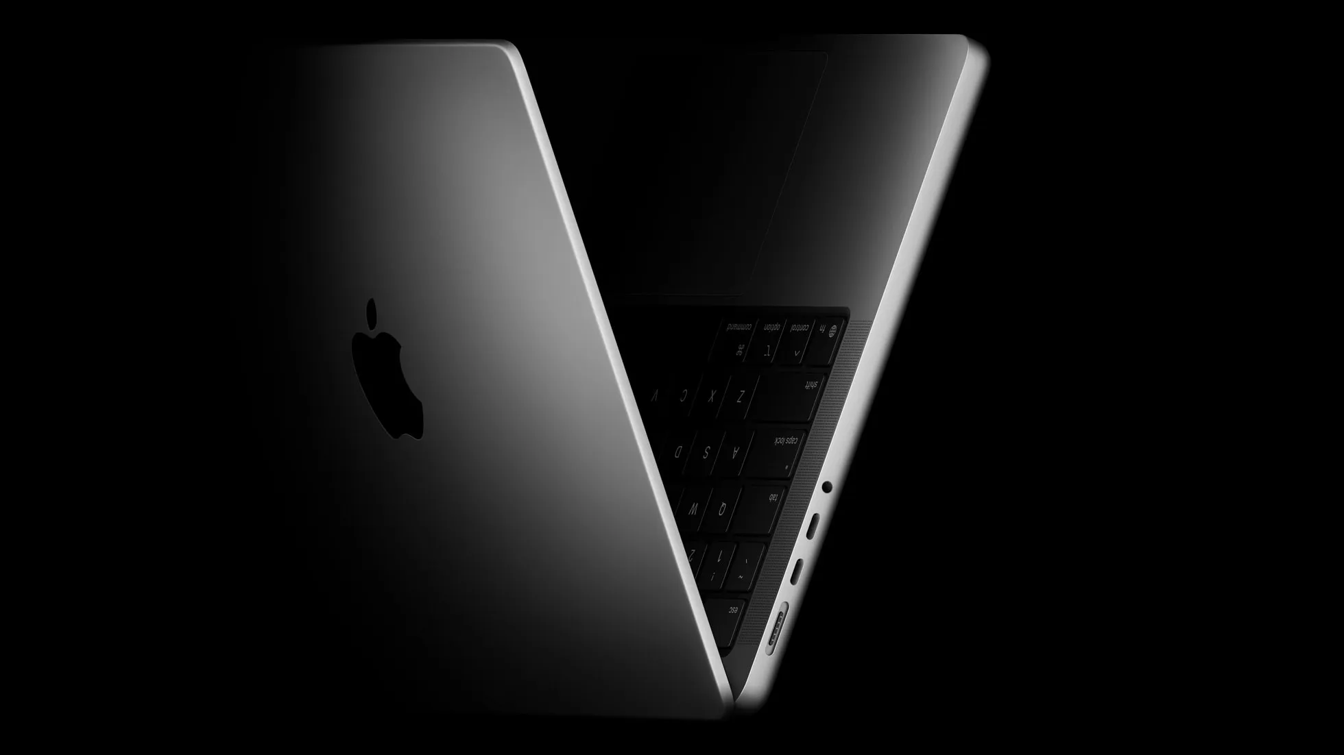 MacBook Pro con M5 en posición del numeral romano V, que representa el 5