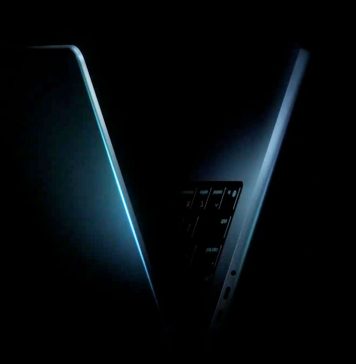 La V del cinco romano es, en realidad, un MacBook Pro medio abierto