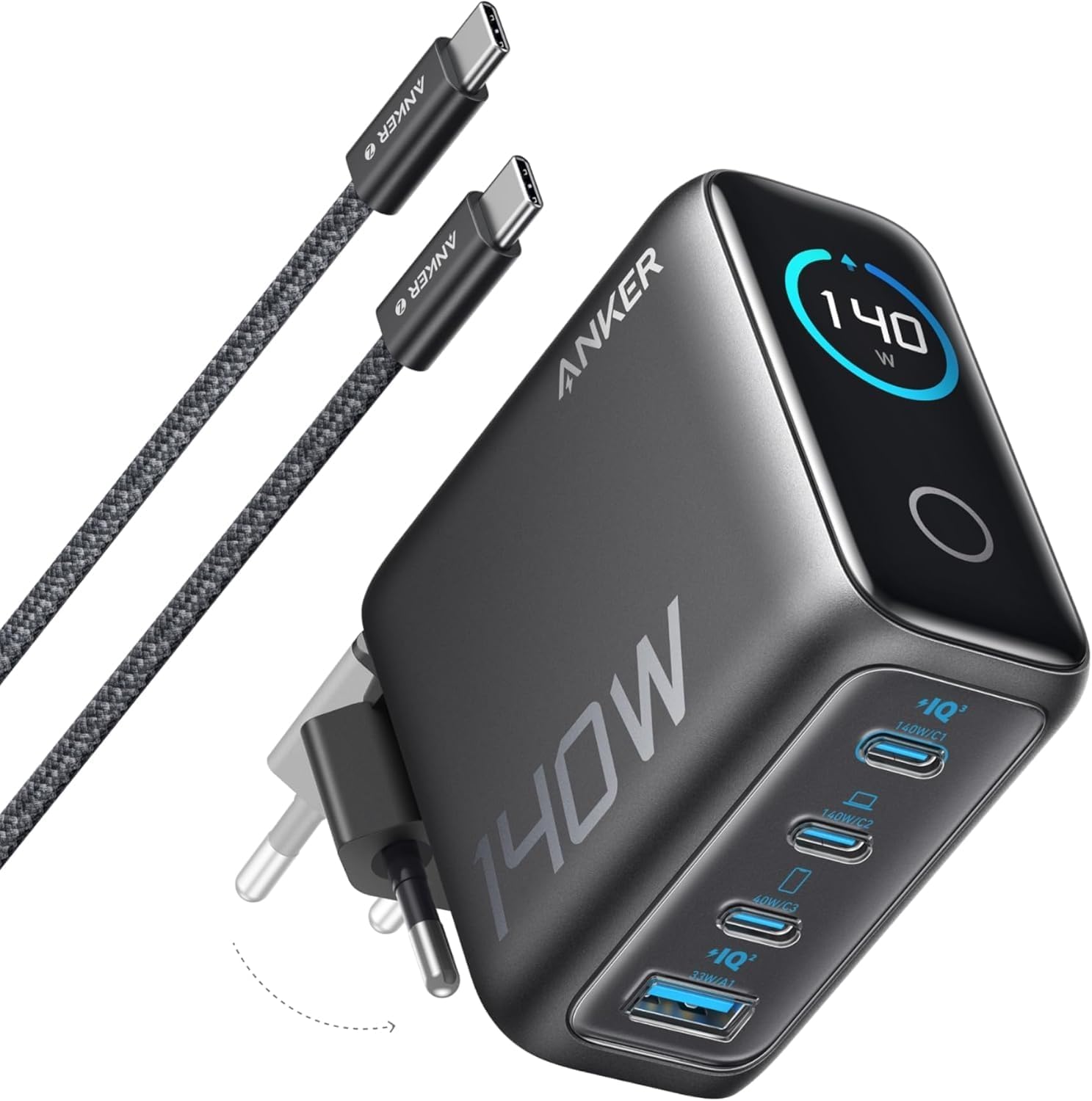 Anker Cargador USB C Carga Rapida 140W