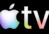 Nuevo logo de Apple TV con fondo negro