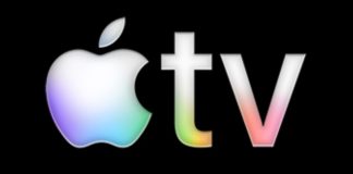 Nuevo logo de Apple TV con fondo negro