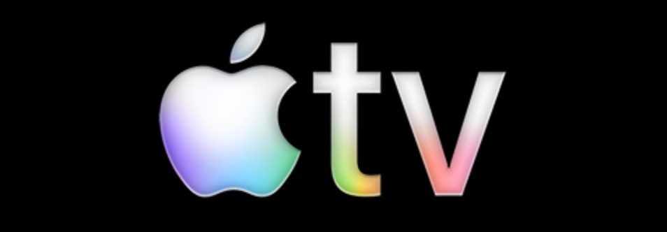 Nuevo logo de Apple TV con fondo negro