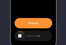 Botón de posponer o parar la alarma del despertador en iOS 26.1