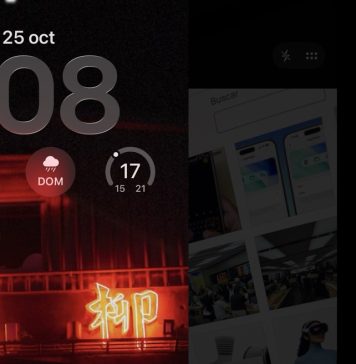 Accediendo a la App de Cámara de Apple con un barrido hacia la izquierda de la pantalla de bloqueo de iOS 26