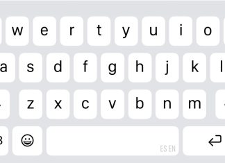 Teclado virtual de iOS 26