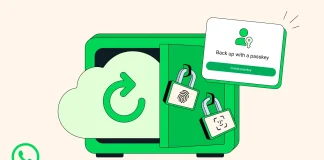 Cifrado de datos con Passkey, es decir, Face ID o Touch ID