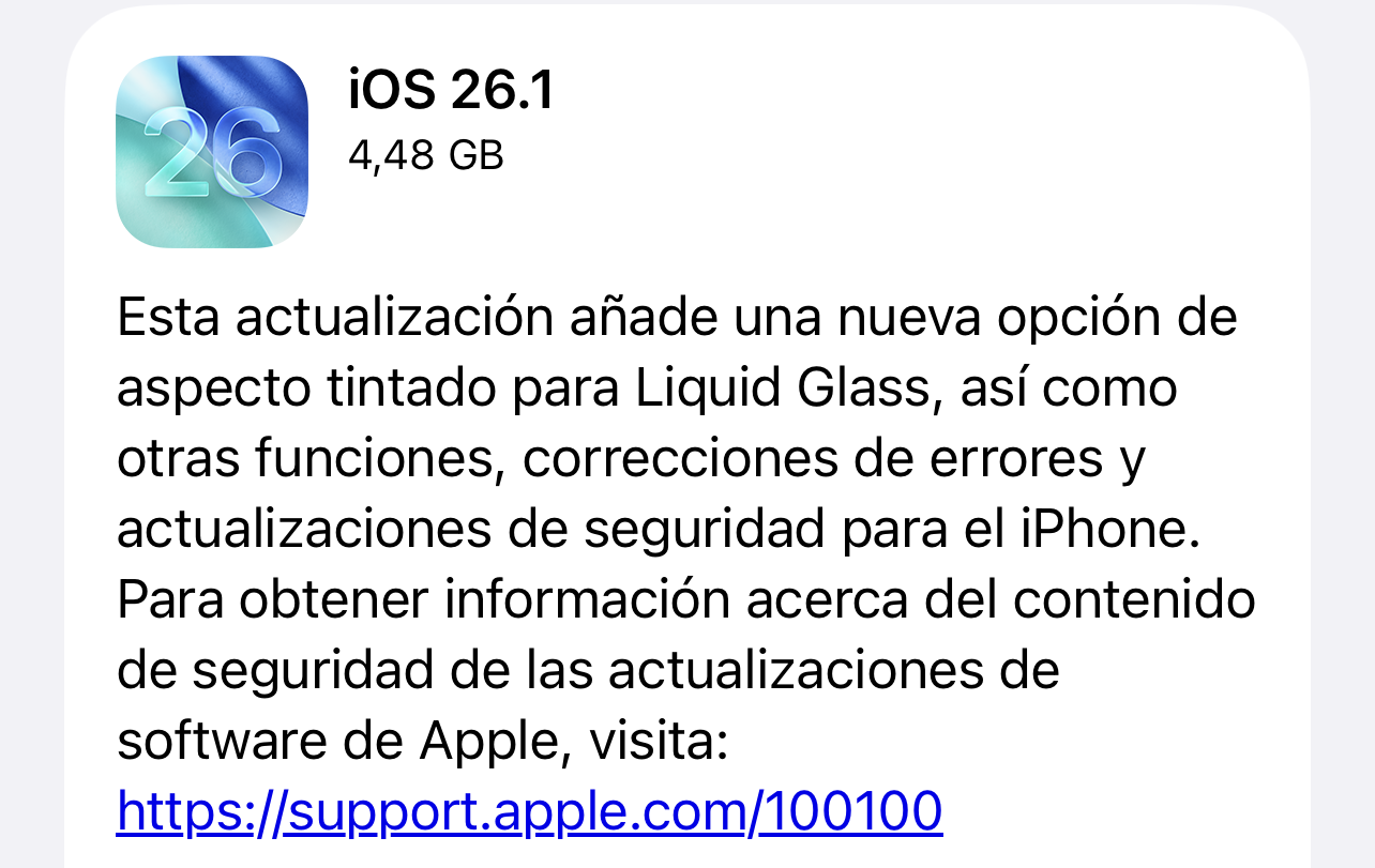 iOS 26.1