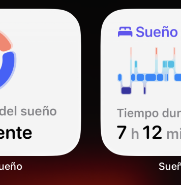 Widgets de calidad de sueño en la pantalla de inicio