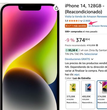 iPhone 14 reacondicionado a 374€