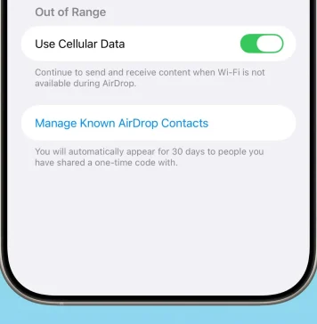 AirDrop activado durante sólo 30 días gracias a un código compartido con un desconocido
