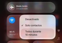 Ajuste para aceptar AirDrop de cualquier persona durante 10 minutos en el Centro de Control