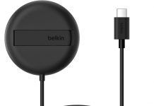 Base de carga inalámbrica Qi2 Compatible con MagSafe de la marca Belkin