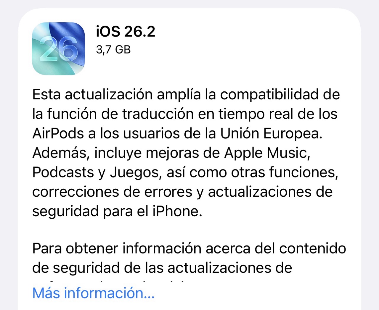 iOS 26.2