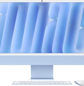 iMac con M4 en azul