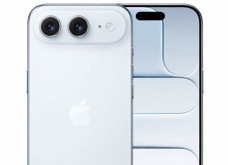Hipotético iPhone Air 2 con dos cámaras traseras dispuestas en posición horizontal, al contrario que el iPhone 17