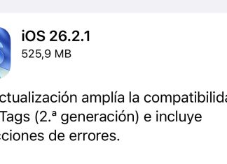 iOS 26.2.1 y watchOS 26.2.1 ya disponibles con compatibilidad para los nuevos AirTags 2 Actualización a iOS 26.2.1