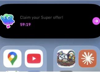 Duolingo mostrando publicidad en la Dynamic Island