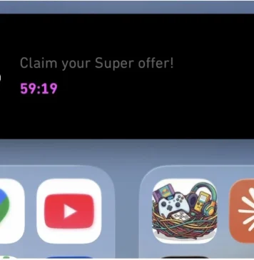 Duolingo mostrando publicidad en la Dynamic Island