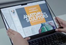 Accesorio de Intricuit que permite convertir una pantalla de MacBook en pantalla táctil