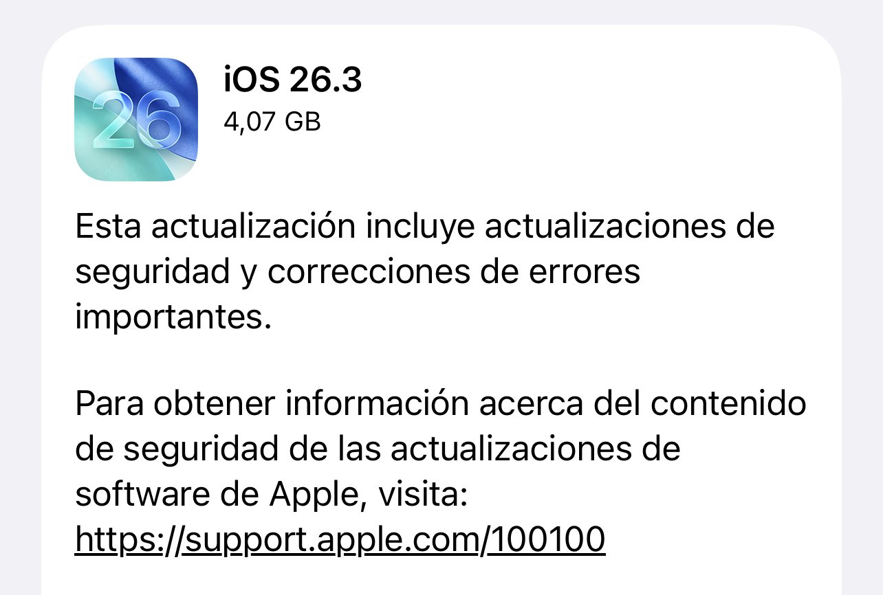 iOS 26.3