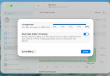 Nuevo ajuste para poder limitar manualmente un porcentaje de carga de la batería de un MacBook