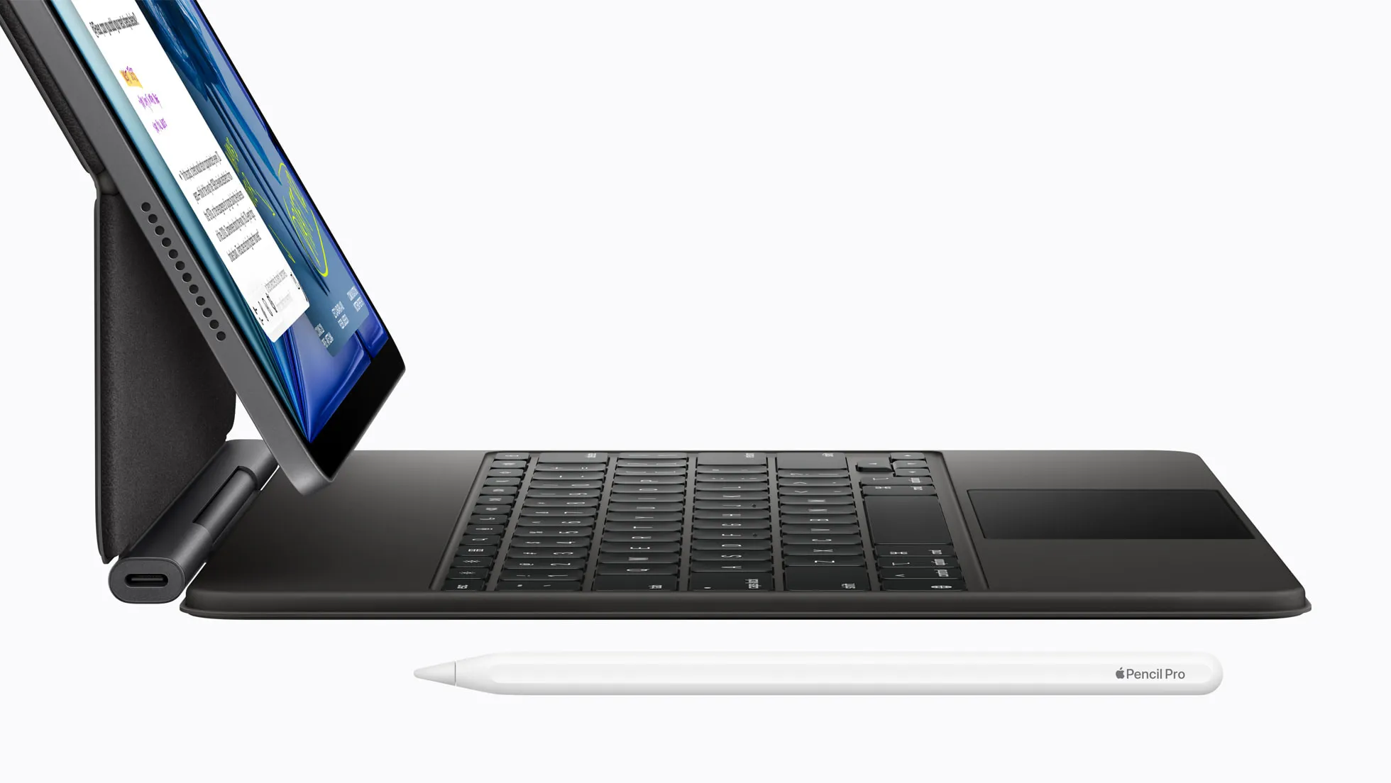 iPad Air con M4 y u teclado Magic Keyboard además del Apple Pencil Pro