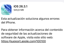 iOS 26.3.1 ya disponible iOS 26.3.1